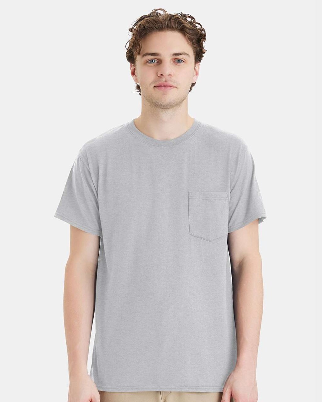 Workwear Pocket Crewneck T-Shirt for Jobsite, Utility & Everyday Performance Wear